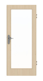 Frontansicht von GARANT Wohnungseingangstür Authentic Sand GCK08 mit Lichtausschnitt LA-3