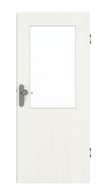 Frontansicht von GARANT Wohnungseingangstür Authentic Bianco GCK08 mit Lichtausschnitt LA-6
