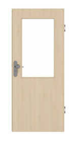 Frontansicht von GARANT Wohnungseingangstür Authentic Sand GCK08 mit Lichtausschnitt LA-6