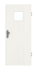 Frontansicht von GARANT Wohnungseingangstür Authentic Bianco GCK08 mit Lichtausschnitt LA-7
