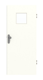 Frontansicht von GARANT Wohnungseingangstür W1000ST3 Premium Weiß GHK08 mit Lichtausschnitt LA-7