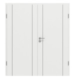 Frontansicht von GARANT Doppelflügeltür Aura 851 Matt Weißlack 9016 G-TEC mit Zarge