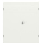 Frontansicht von CLASSEN Doppelflügeltür Dynamic 3.25 Weißlack RAL 9003 inkl. Zarge