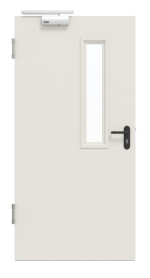 Frontansicht von Innentür-Set Stahl mit Feuerschutzfunktion STU/STS T30-1 mit LA-B1 inkl. 2-schaliger Umfassungszarge - Hörmann
