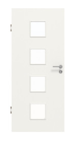 Frontansicht von Verkehrsweiß RAL 9016 LA 14 Mattlack ProLine Innentür - Hörmann