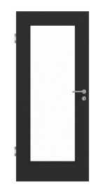 Frontansicht von Anthrazit RAL 7016 LA 8 Mattlack Basic Innentür - Huga
