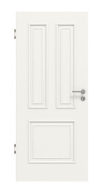 Frontansicht von HUGA Innentür Landhaus 3 Weißlack Classic