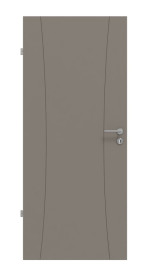 Frontansicht von Signum 20 Basic Lack Taupe RAL 7048 Innentür - Huga