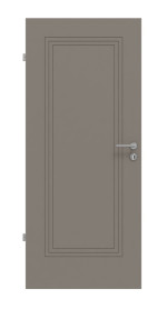 Frontansicht von Groove 21 ProLine Lack Taupe RAL 7048 Innentür - Hörmann