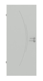 Frontansicht von Signum 49 Basic Lack Grau RAL 7035 Innentür - Huga