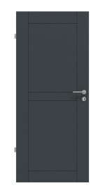 Frontansicht von Groove 88 ProLine Lack Anthrazit RAL 7016 Innentür - Hörmann
