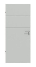 Frontansicht von Signum 93 Basic Lack Grau RAL 7035 Innentür - Huga