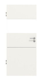 Frontansicht von Pure 2 quer Plain 79-7 ProLine Duradecor Verkehrsweiß RAL 9016 Innentür - Hörmann
