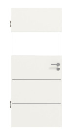 Frontansicht von Pure 2 quer Plain 80-7 ProLine Duradecor Verkehrsweiß RAL 9016 Innentür - Hörmann