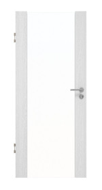 Frontansicht von HÖRMANN Innentür Rail 1 Eiche Weiß Duradecor DesignLine