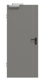 Frontansicht von GARANT Rauchschutztür Aura 850 Matt Staubgrau 7037 G-TEC