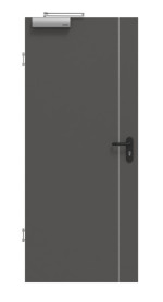 Frontansicht von GARANT Rauchschutztür Corona 850 Ebony CePaL