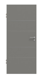 Frontansicht von GARANT Schallschutztür Aura 833 Matt Staubgrau 7037 G-TEC