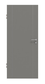 Frontansicht von GARANT Schallschutztür Aura 851 Matt Staubgrau 7037 G-TEC