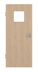 Frontansicht von GARANT Schallschutztür Authentic Achat GCK08 mit Lichtausschnitt LA-8