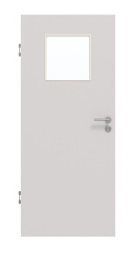 Frontansicht von GARANT Schallschutztür U12188SD Lichtgrau GHK08 mit Lichtausschnitt LA-9