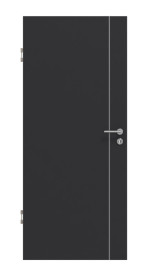 Frontansicht von GARANT Wärmeschutztür Aura 850 Matt RAL 9005 G-TEC