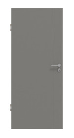 Frontansicht von GARANT Wärmeschutztür Aura 850 Matt Staubgrau 7037 G-TEC