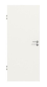 Frontansicht von LEBO Thermotür Weiß 9016 Lebolit-Standard-CPL