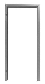 Frontansicht der Edelstahl-Futterzarge VarioFix für alle Wandtypen - Hörmann
