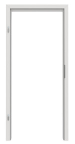 Frontansicht von GARANT Zarge 0160-60 Silver Grey CPL mit kleiner Rundkante