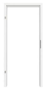 Frontansicht von GARANT Zarge für Objektinnentüren D354-60 Designer White Resopal mit eckiger Kante