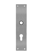 Schild von Renovationslangschild Edelstahl matt für Zimmertüren PZ 92 mm - ProGriff
