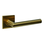 INTERSTEEL Türgriff Q 04 Messing matt mit Quadratrosette