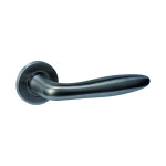 INTERSTEEL Türgriff Q 03 Anthrazit mit Rundrosette