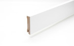 Perspektive Sockelleiste 18 x 80 x 2440 mm MDF weiß gefast Modern 80 Clip-Nut