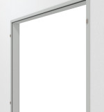Detailansicht in RAL 7035 von Stahlfutterzarge Variofix für alle Wandtypen 2-flg. - Hörmann