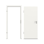 Komplettset-Ansicht von GARANT Schallschutztür-Set Weißlack RAL 9016 CePaL mit Zarge