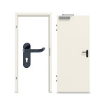 Komplettset-Ansicht von GARANT Rauchschutztür-Set T30 Weißlack RAL 9010 inkl. Zarge