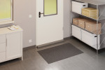 Milieubild Garage mit Metallregal, Schrank und Rauhaarripsmatte EASY 20 grau - Entrada
