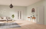 Main-Milieuansicht von GARANT Doppelflügeltür inkl. Zarge D92-60 Dove Grey Resopal mit Lichtausschnitt LA-4 schlossseitig Sprosse SP10