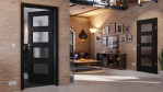 Main-Milieuansicht von Anthrazit RAL 7016 LA 9 Mattlack Basic Innentür - Huga