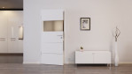Front-Milieuansicht von Pure 2 quer Plain 80-7 ProLine Duradecor Bütte Weiß Innentür - Hörmann