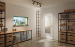 Main-Milieuansicht von GARANT Schallschutztür D354-60 Designer White Resopal mit Lichtausschnitt LA-DIN
