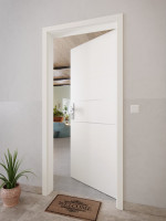 CloseUp-Milieuansicht von GARANT Wohnungseingangstür Corona 732 Quer Authentic Bianco CePaL