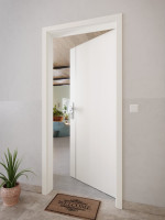 CloseUp-Milieuansicht von GARANT Wohnungseingangstür Corona 850 Authentic Bianco CePaL