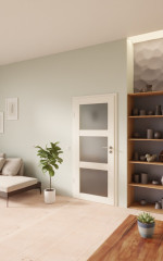 Detail-Milieuansicht von GARANT Zimmertür Sylt Weißlack 9010 CePaL mit Lichtausschnitt STL3/3