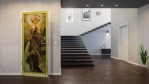 Milieubild 3 von Alfons Mucha Reproduktion auf eigener Innentür Der Mond