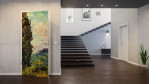 Milieubild 3 von Vincent van Gogh Reproduktion Zwei Zypressen