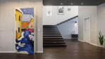Milieubild 3 von Wassily Kandinsky Reproduktion Friedhof und Pfarrhaus in Kochel