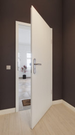 Front-Milieuansicht von GARANT Wohnungseingangstür Authentic Bianco GCK08